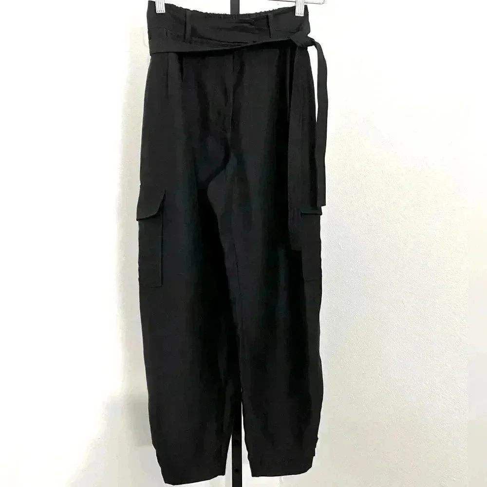 Aritzia Wilfred Straight Cargo Pants Size 2 Kafka Utility Black Like New